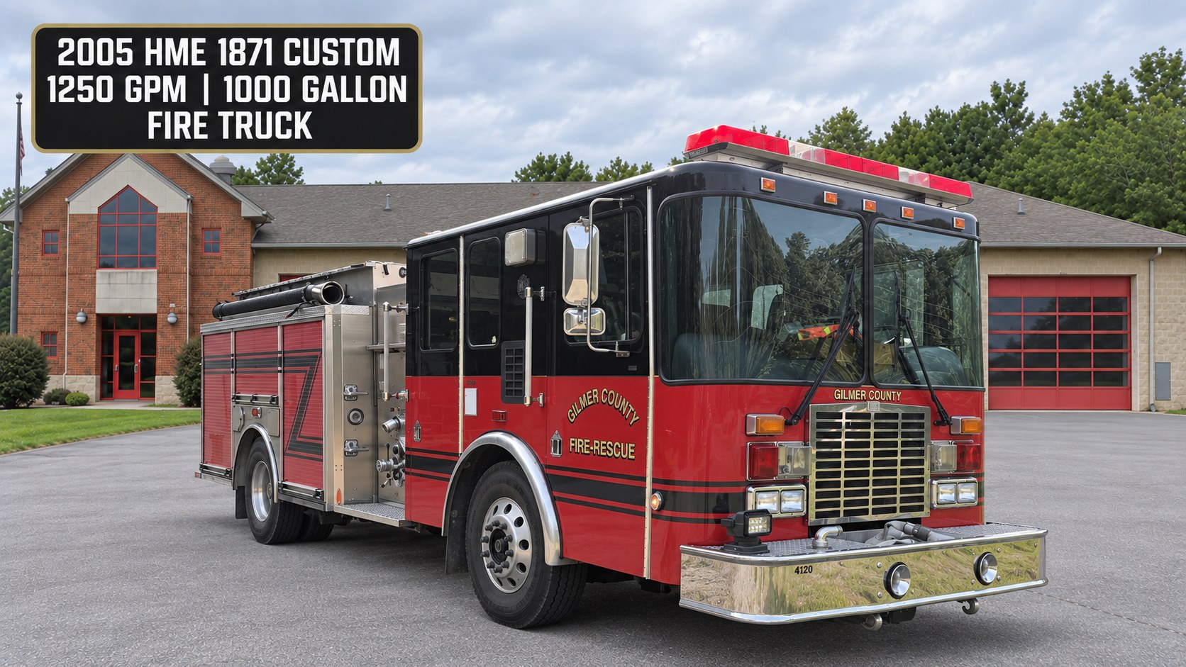 Unit 4120, 2005 HME 1871 Custom fire truck, Gilmer County Fire Rescue