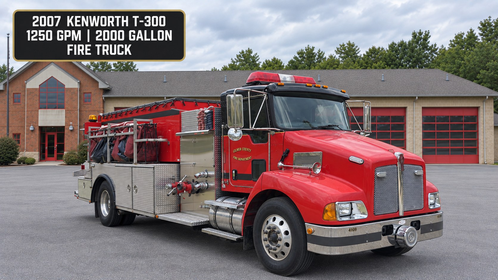 Unit 4109, 2007 Kenworth T-300 fire truck, Gilmer County Fire Department