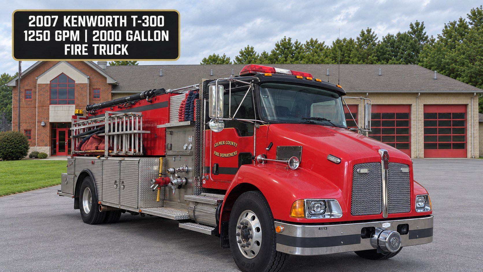 Unit 4113, 2007 Kenworth T-300 fire truck, Gilmer County Fire Department