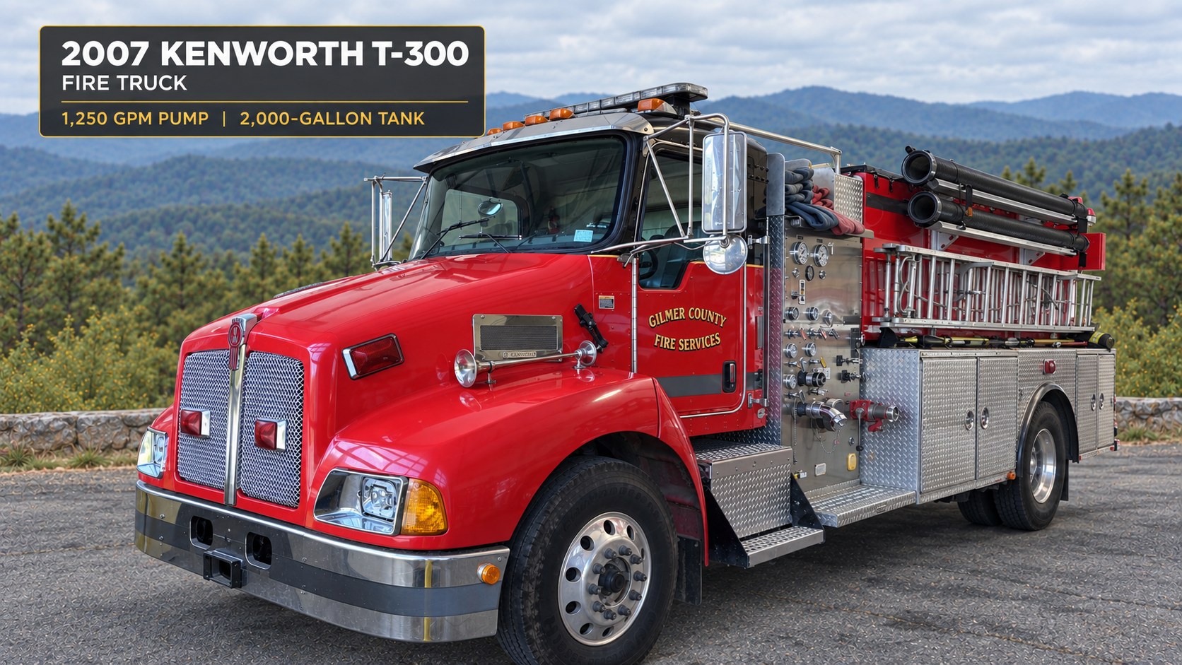 2007 Kenworth T-300 fire truck, Gilmer County Fire Services