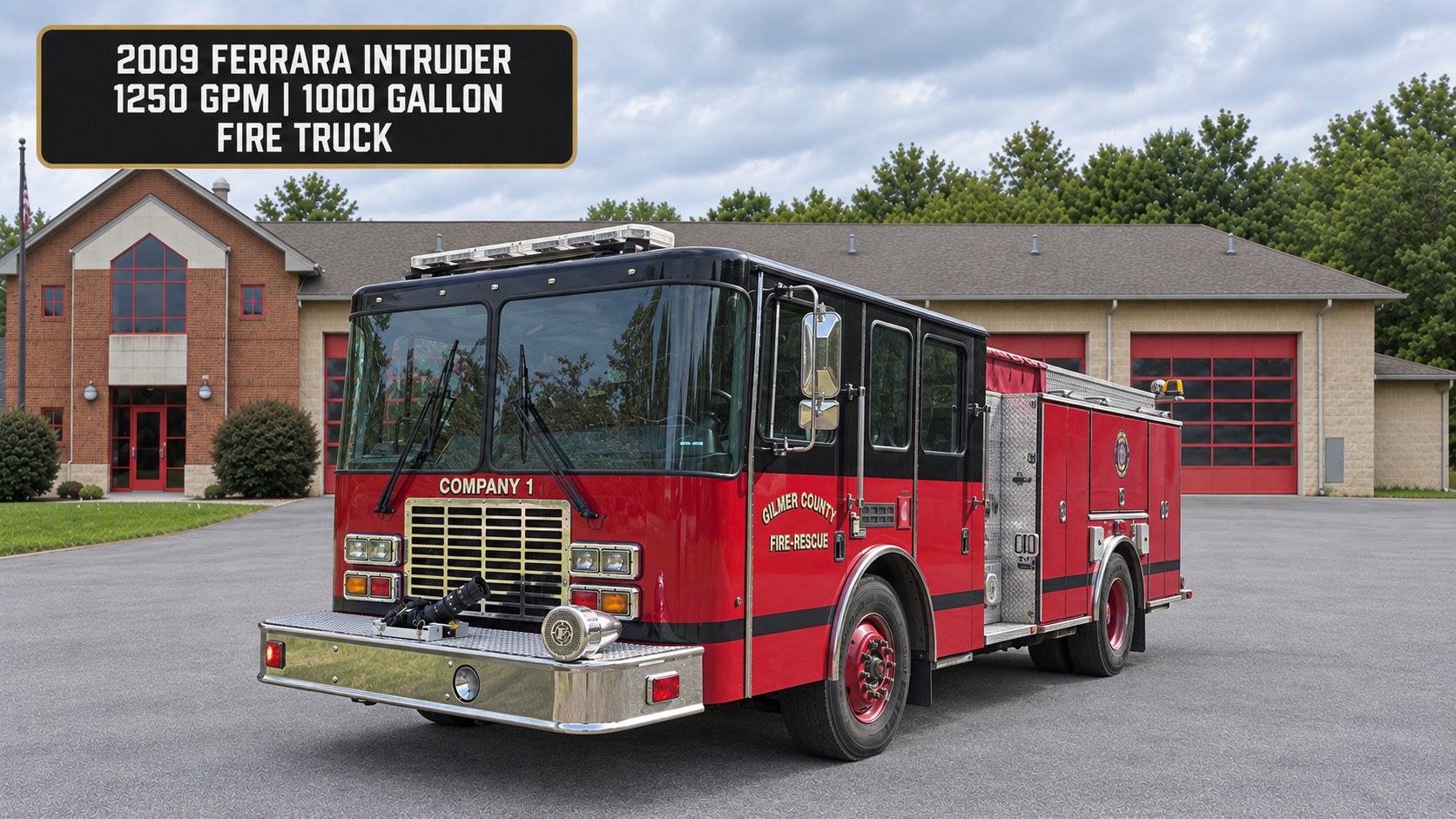 Company 1, 2009 Ferrara Intruder fire truck, Gilmer County Fire Rescue