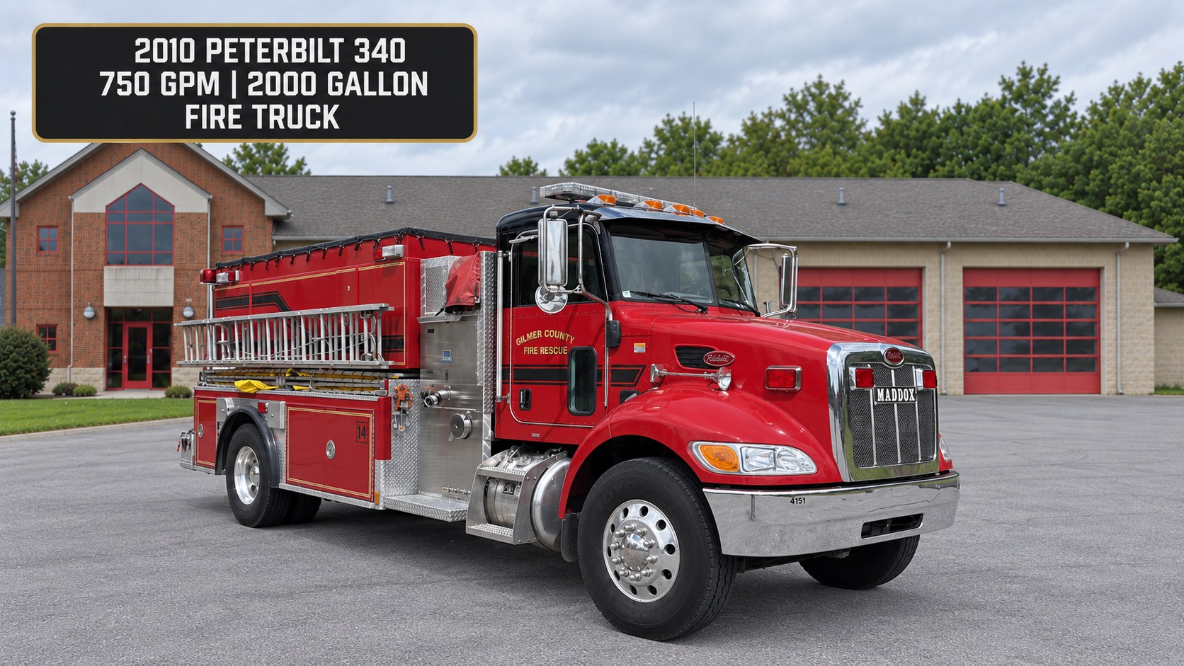 Unit 4151, 2010 Peterbilt 340 fire truck, Gilmer County Fire Rescue