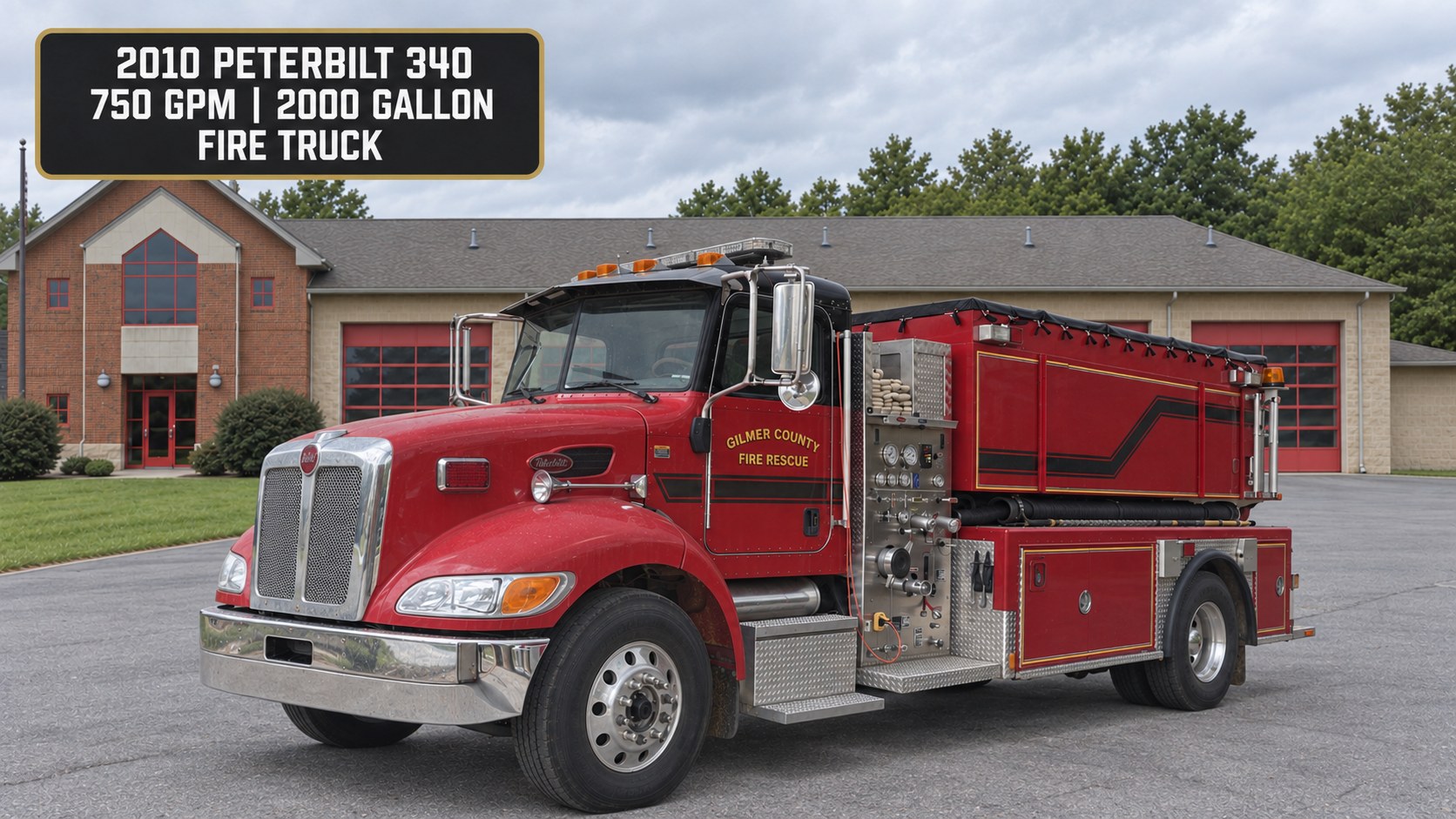 2010 Peterbilt 340 fire truck, Gilmer County Fire Rescue