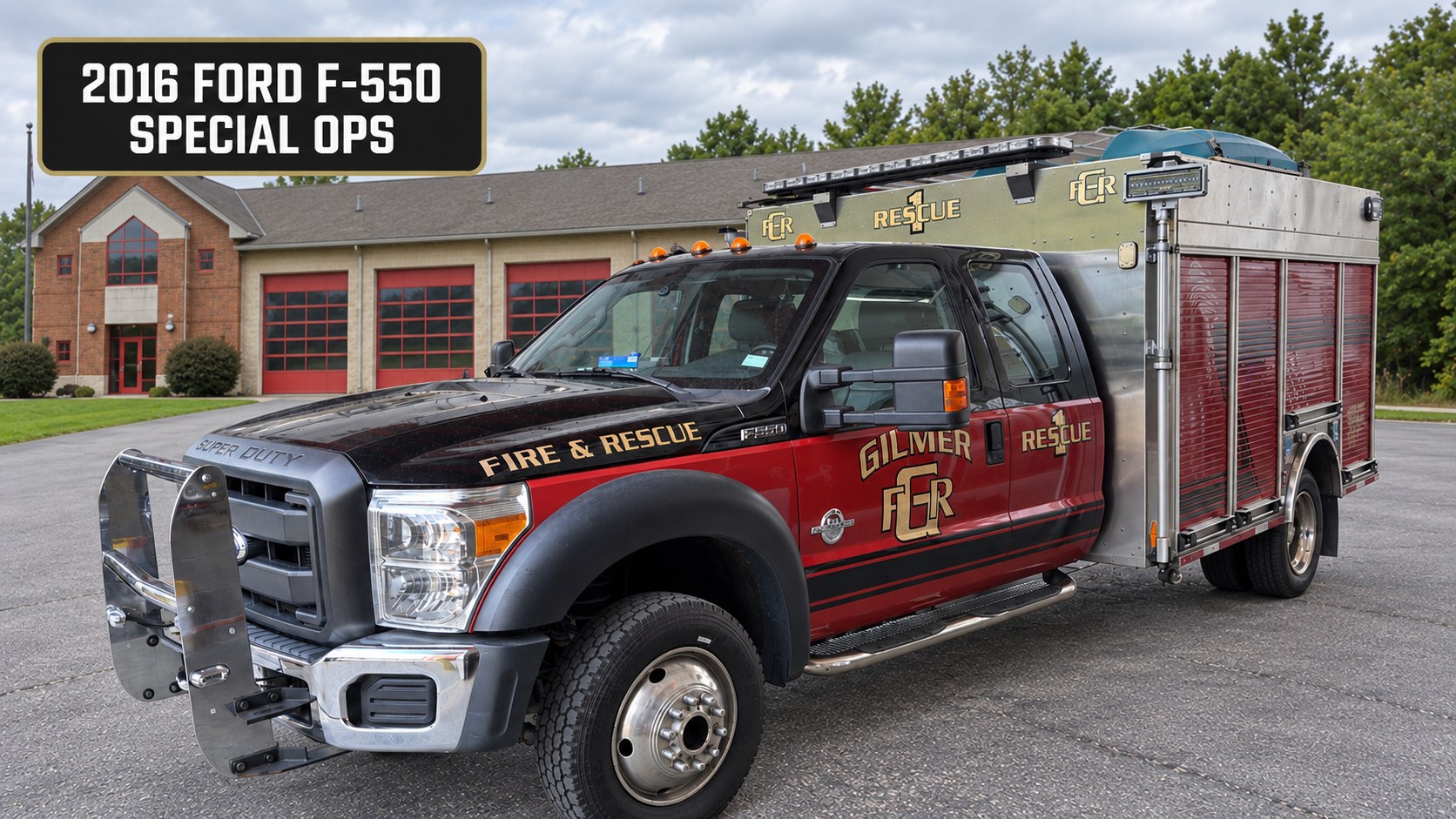 Rescue 1, 2016 Ford F-550 Special Operations truck, Gilmer County Fire Rescue