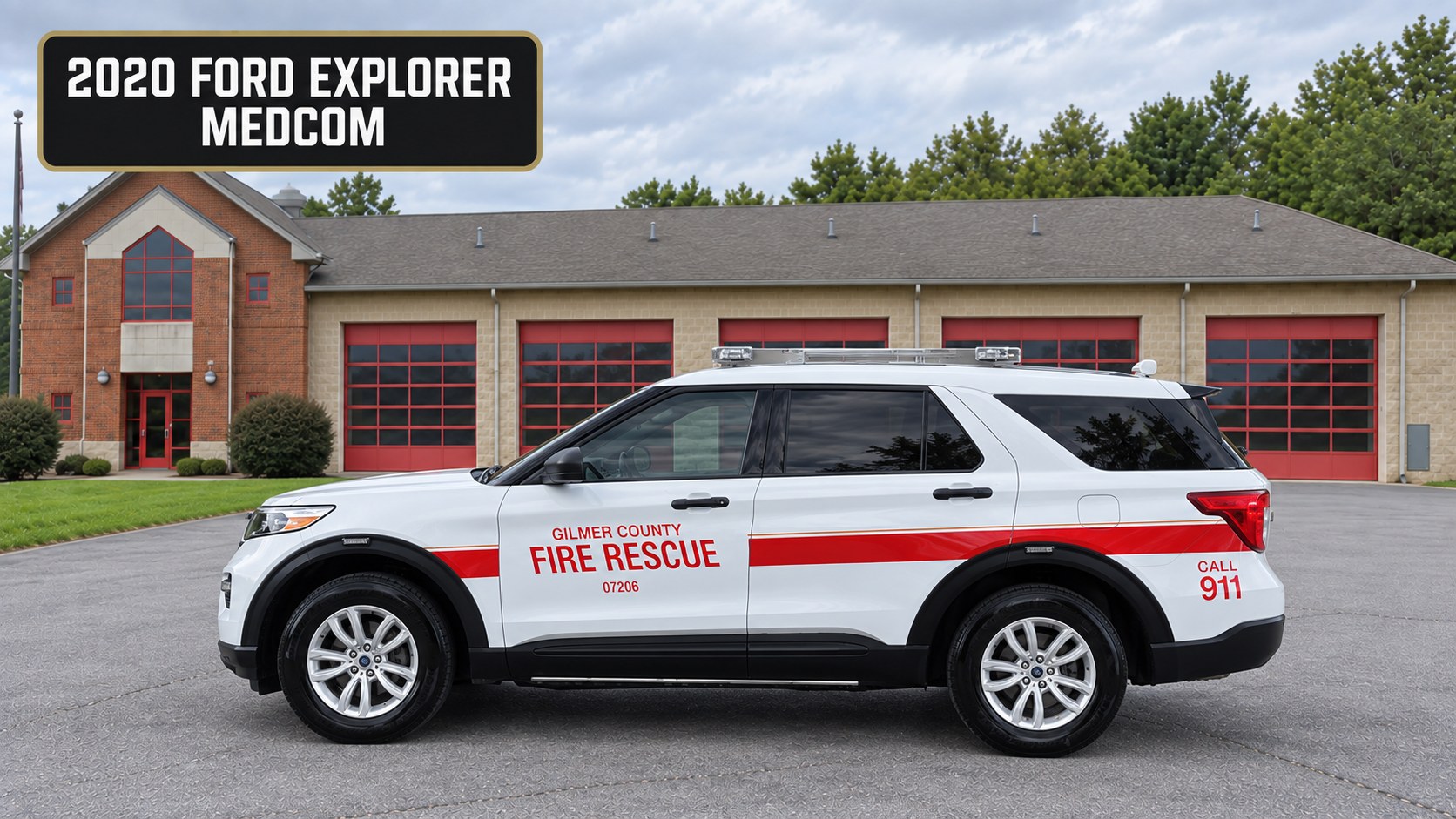 Unit 07206, 2020 Ford Explorer MEDCOM vehicle, Gilmer County Fire Rescue