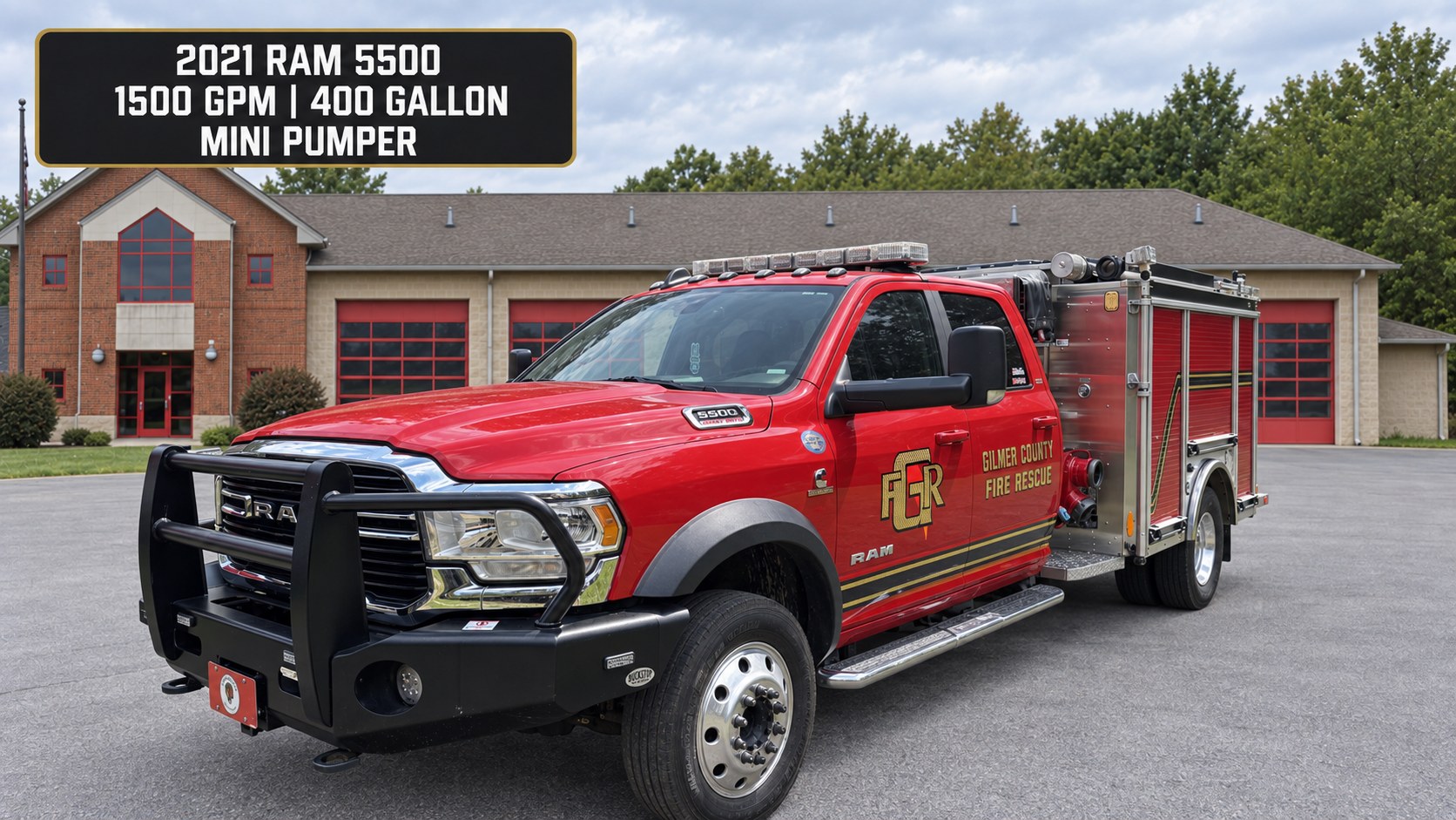 2021 RAM 5500 mini pumper, Gilmer County Fire Rescue