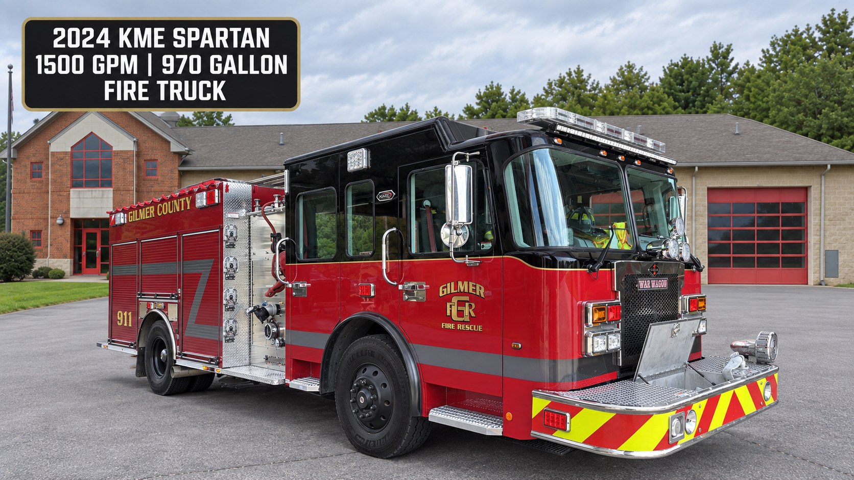 2024 KME Spartan "War Wagon," unit 911, Gilmer County Fire Rescue