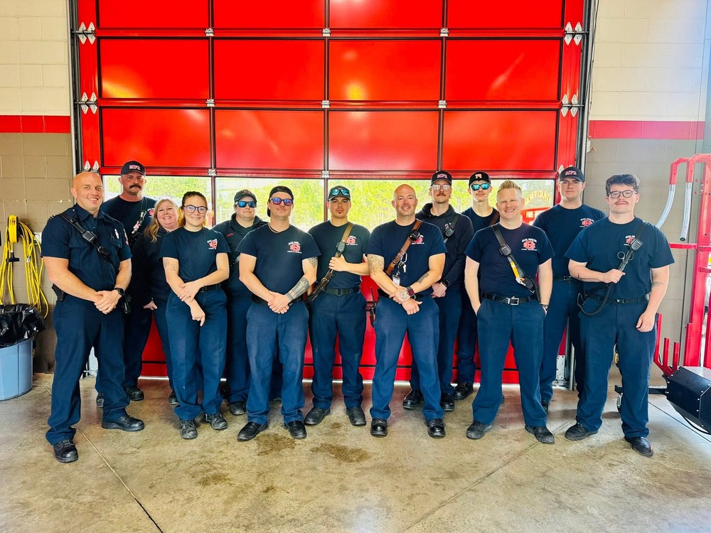 Gilmer County Fire/Rescue team photo at the station